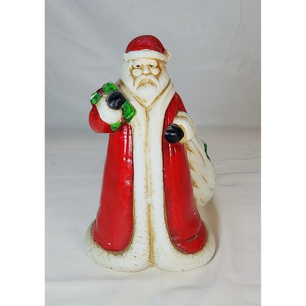 8"‎ 🎄 CHRISTMAS Ceramic Santa Planter by Claire Burke 1990. It's Never Too Ear
